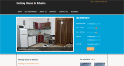 Desktop Screenshot of holidayhouseinalbania.com